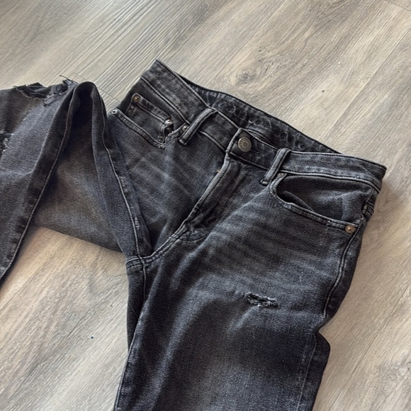 American Eagle Outfitters Black denim slim jeans size 28 - Picture 5 of 11